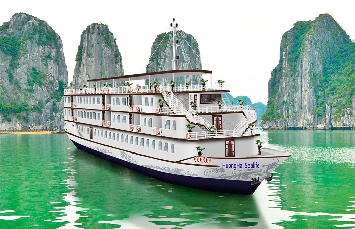 Ha Long Luxury tour with Huong Hai Cruise ***** ( 2 day) @215USD (Person)